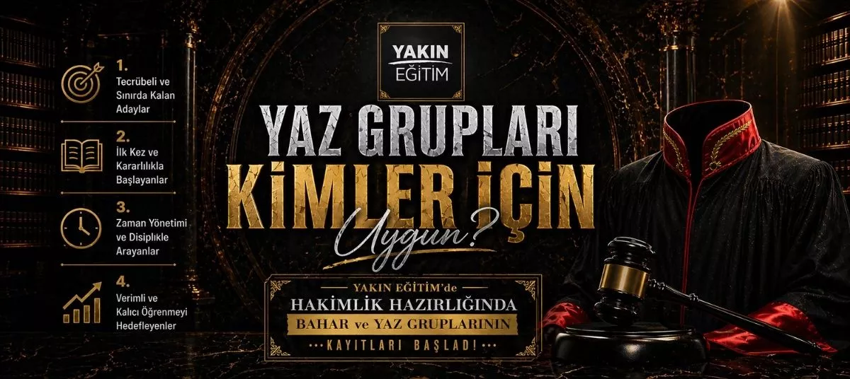 HAKİMLİK KURSU ÖNERİSİ